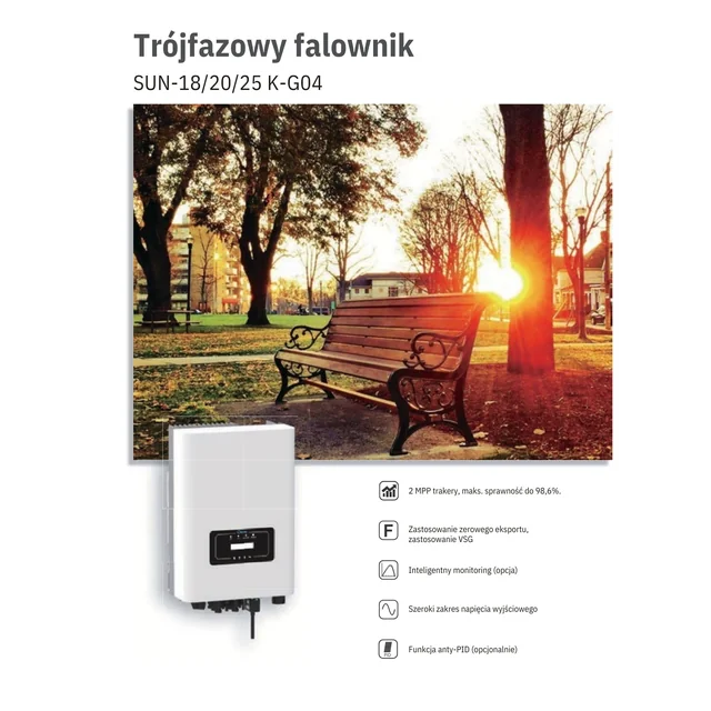 Falownik  sieciowy Deye SUN-20K-Gxx (trójfazowy)