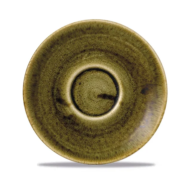 Farfurie espresso Stonecast Plume Green 118 mm