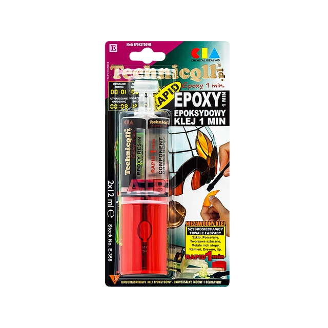 Färglöst epoxilim 2x12ml Technicqll