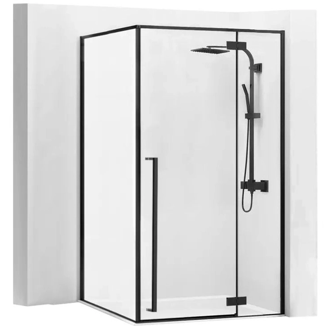 Fargo 80x100 Black Mat shower cabin