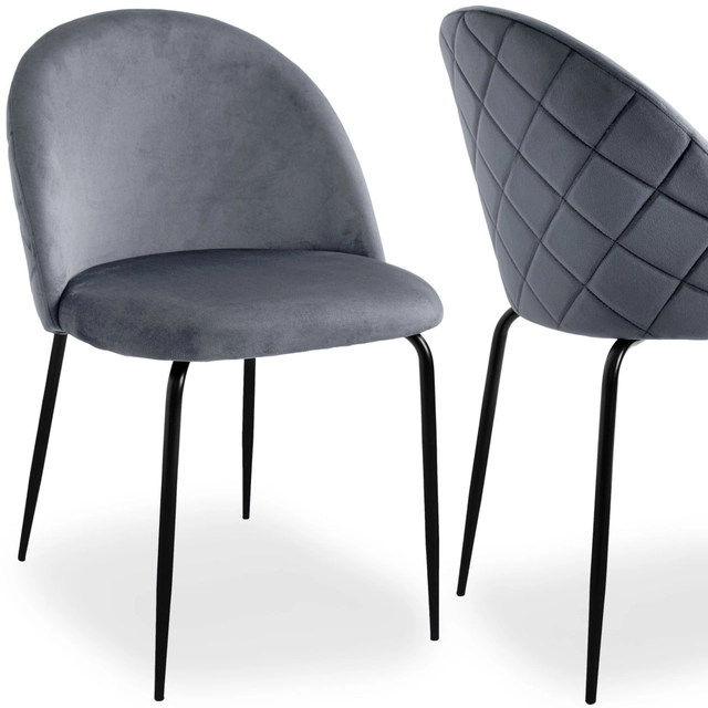 FARGO Velvet Graphite velvet chair
