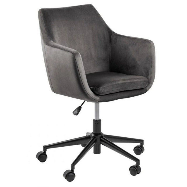 Fauteuil de bureau à roulettes gris Nora VIC