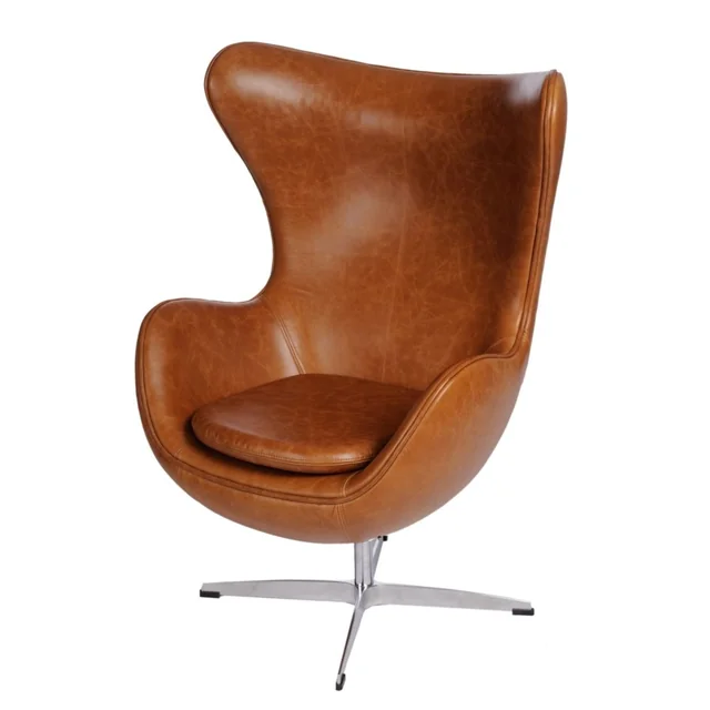 Fauteuil Jajo, marron clair vintage Premium