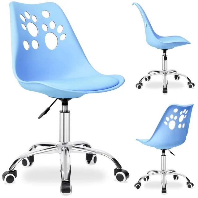 Fauteuil pivotant bleu Grover