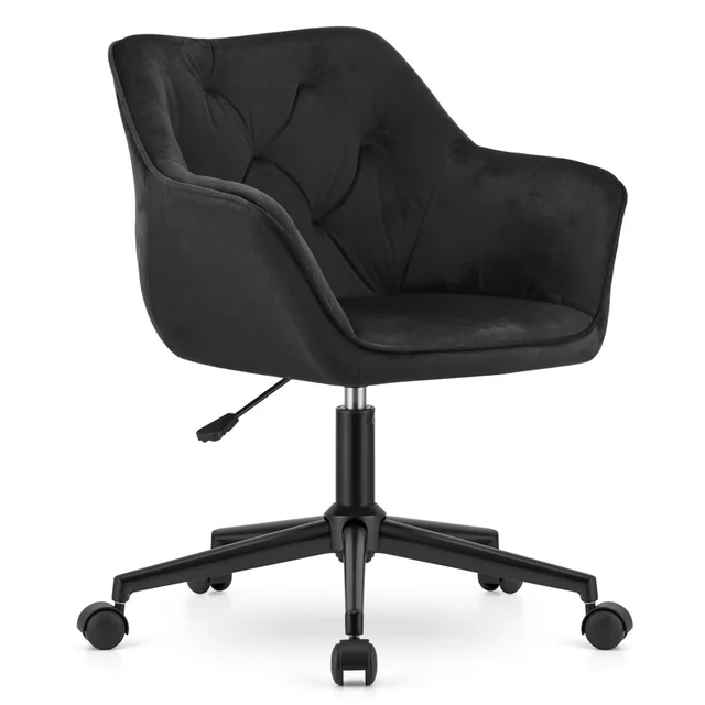 Fauteuil pivotant COPA - velours noir