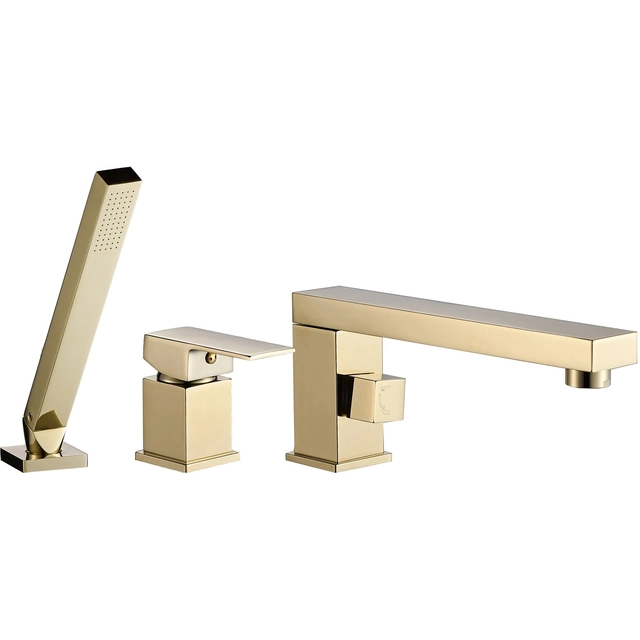 3-piece gold Rea Glen bath mixer