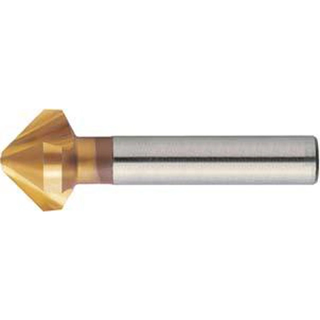 Countersink and deburring tool with cylindrical shank, 90 degrees ASP DIN335C TiN13 - 16.5mm 90 degrees