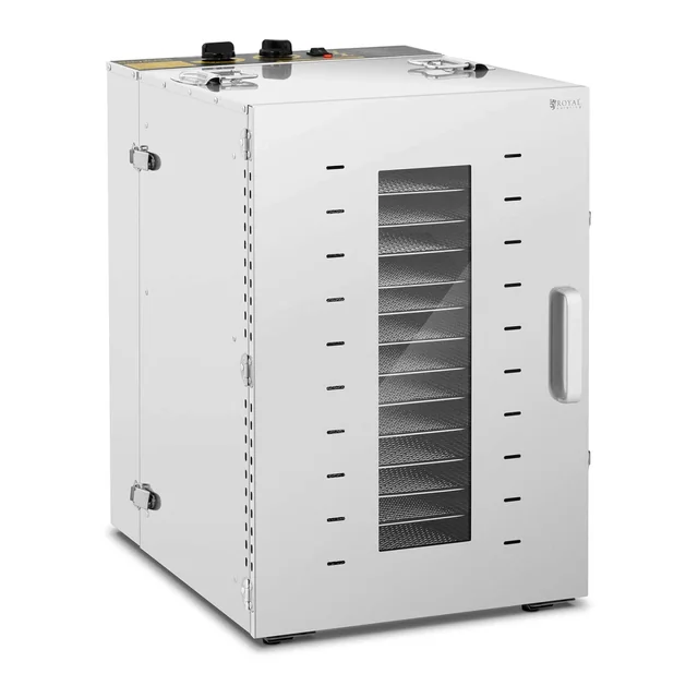 Fødevaredehydrator 16 niveauer, 1500 W, rustfrit stål