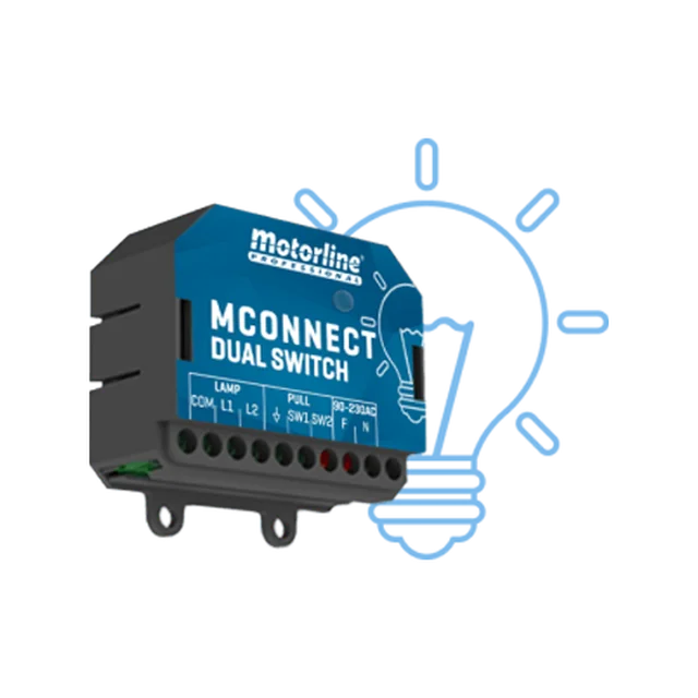 Fényvezérlési mód - MOTORLINE MCONNECT-DUAL-SWITCH