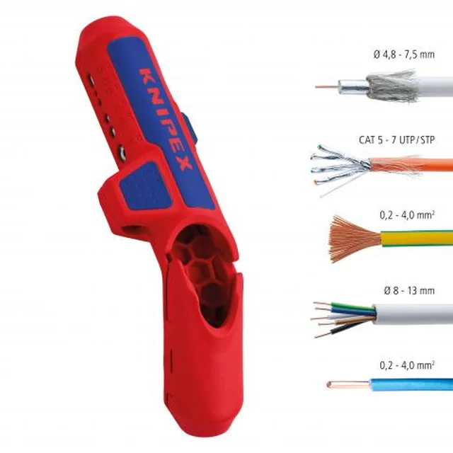 Ferramenta universal de decapagem de isolamento KNIPEX ErgoStrip 16 95 01 SB