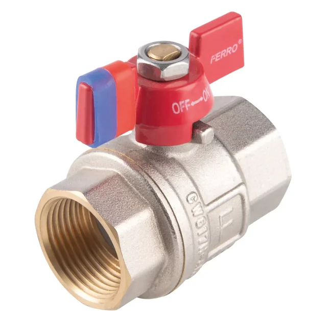 Ferro ball valve with butterfly 3/8"