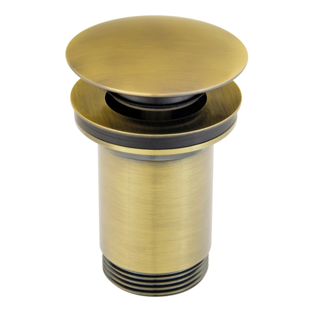 Ferro washbasin siphon valve, aged bronze Rotondo S285BR