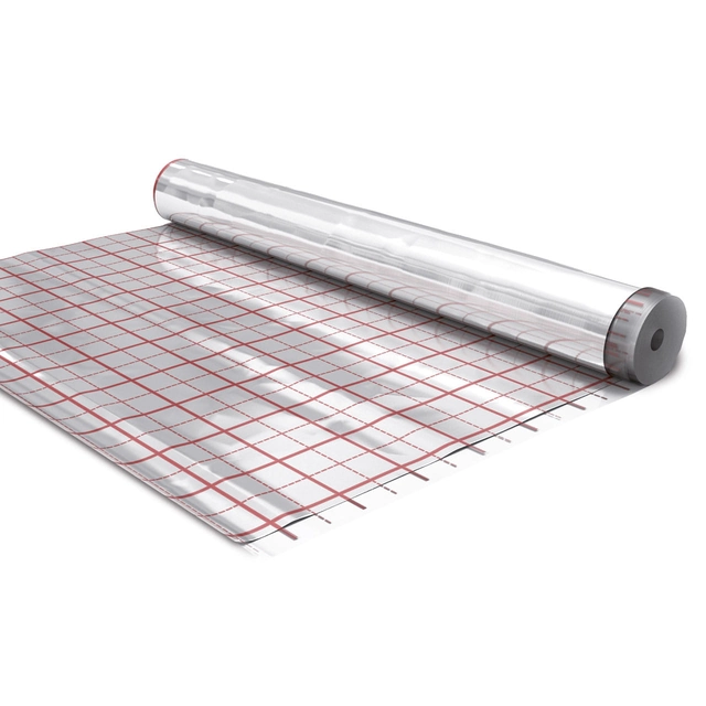 Feuille d'aluminium Strotex Hotflor pour chauffage par le sol 1 mb