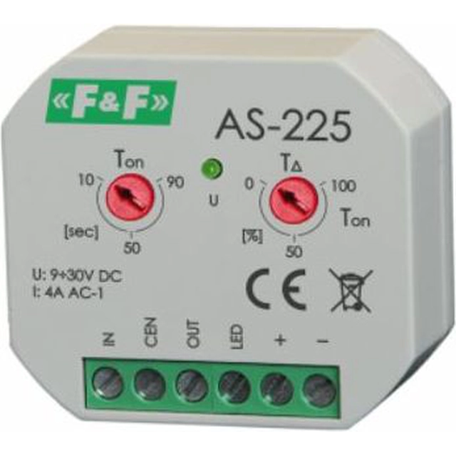 F&F Automat chodowy do puszki fi60 4A 10-90s 9-30V DC (AS-225)