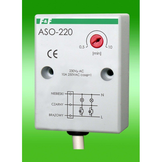 F&F Automātisks schodowy 220V 10A montaż natynkowy IP65 - ASO-220