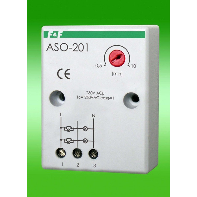 F&F Automātisks schodowy 230V 16A montaż natynkowy IP40 - ASO-201
