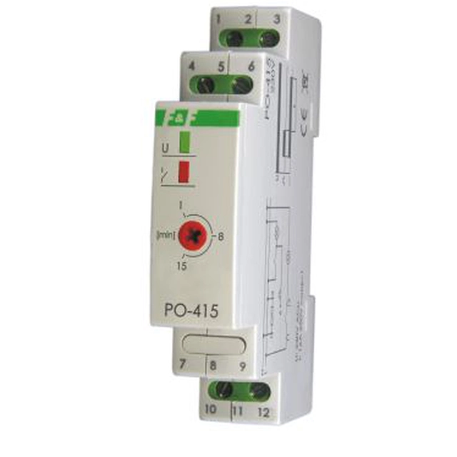 F&F Delayed time relay 16A 230V - PO-415