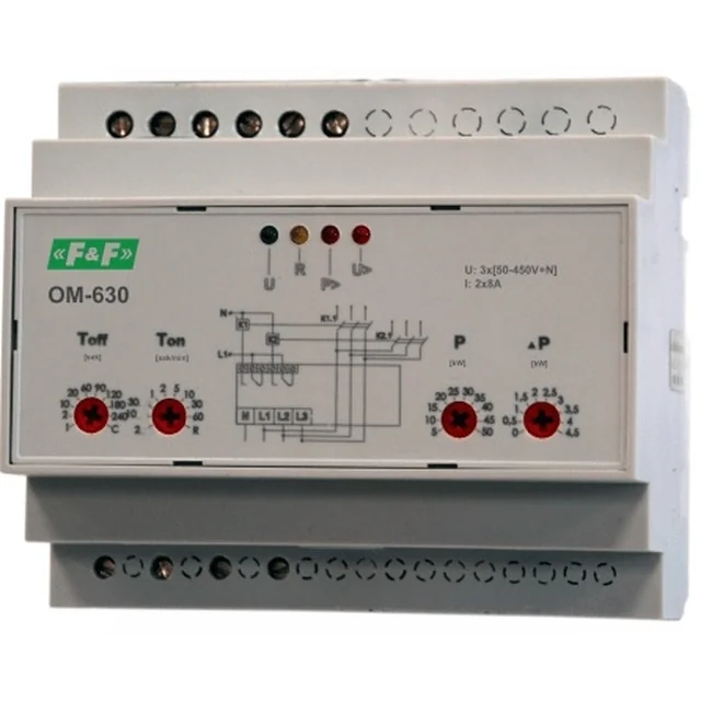 F&F Omezovač spotřeby energie OM-630 třífázový 5-50kW OM-630