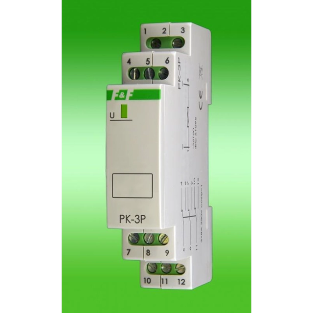 F&F Przekaźnik elektromagnetisk 230V 3x8A - PK3P230