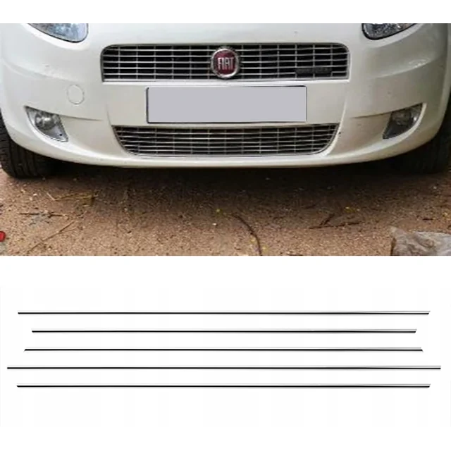 Fiat Grande Punto - Bandes CHROMÉES GRILLE Chromée