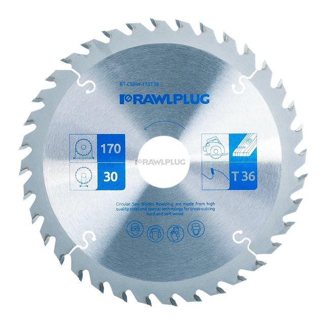 Fierăstrău pentru fierăstrău pentru prelucrarea lemnului Rawlplug RT-CSBW-160T24 160mm