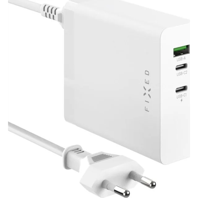 Fiksni punjač Fiksna stanica za punjenje 2xUSB-C/1xUSB, GaN, PD 3.1 podrška, 140W | FIXCG140-2C1A-WH