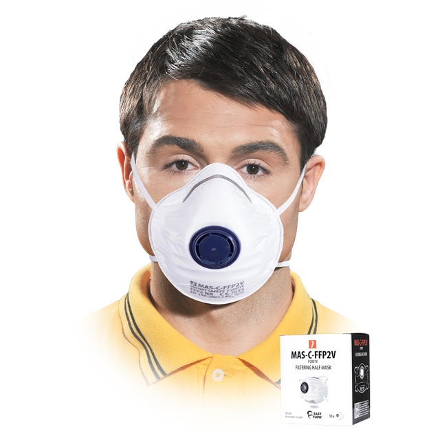 Filtering half mask MAS-C-FFP2V