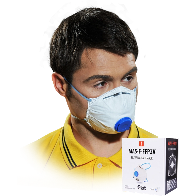Filtering half mask MAS-F-FFP2V