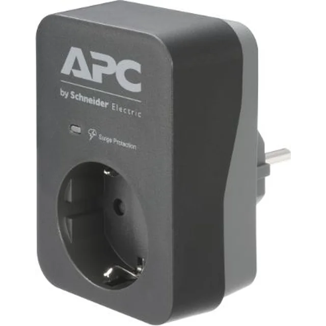 Filtro de energia com proteção contra surtos Essential SurgeArrest da APC 1 soquete preto (PM1WB-GR)