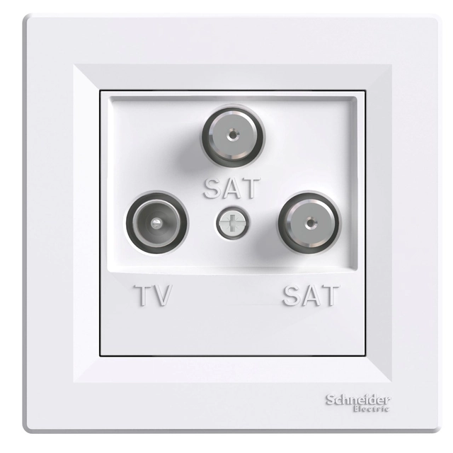 Final TV-SAT-SAT socket 1dB, white ASFORA