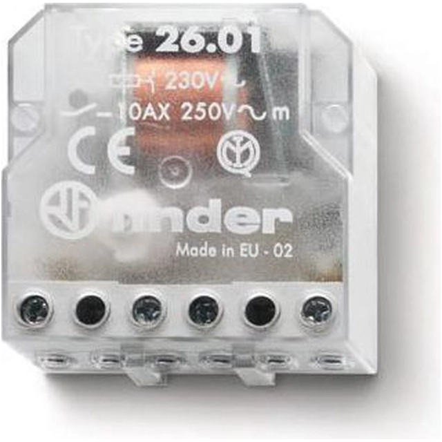 Finder Bistable relay 1Z 10A 230V AC (26.01.8.230.0000)