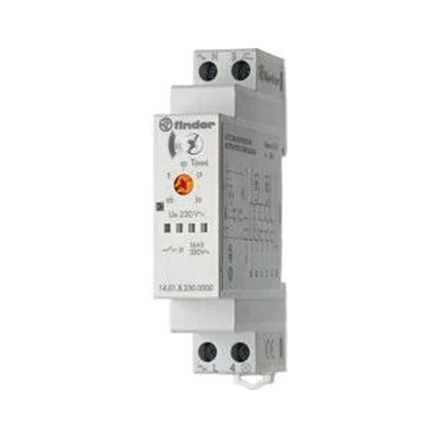 Finder Controlador de escalera multifuncional 1Z 16A carcasa de instalación 17,5 mm (14.01.8.230.0000)