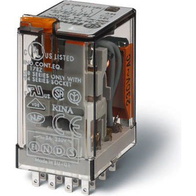 Finder Industrial miniature relay 4P 7A 250V AC (55.34.8.230.0040)