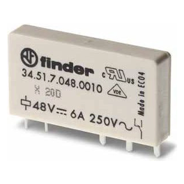 Finder Miniature relæ 1P 6A 60V DC (34.51.7.060.0010)