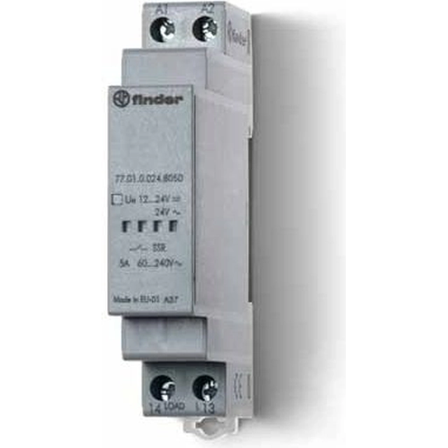 Finder Modular SSR ρελέ 1Z 60 - 240V AC 5A ενεργοποίηση στο μηδέν (77.01.8.230.8050)