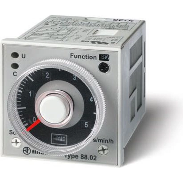 Finder Timer 2P 8A 24 - 230V AC / DC багатофункціональний AI, DI, GI, SW, BE, CE, DE (88.02.0.230.0002)