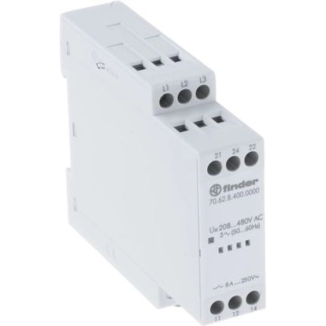 Finder Voltage monitoring relay 3-fazowy 08-480V AC (70.62.8.400.0000)