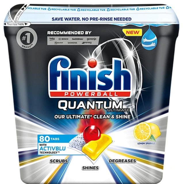 Finish Quantum Ultimate 80 Dishwasher Tablets XL 0000006586 WORKING SAFETY 5908252002917 LIBRES