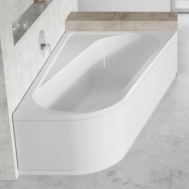 Finishing plate for asymmetric bathtub Ravak Chrome, 170x105, right