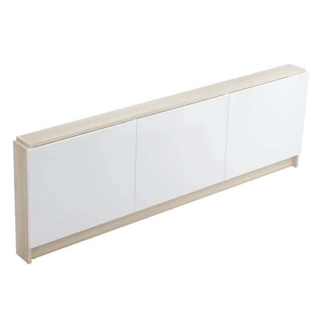 Finitura bagno Cersanit Smart, frontale, 160 cm facciata bianca