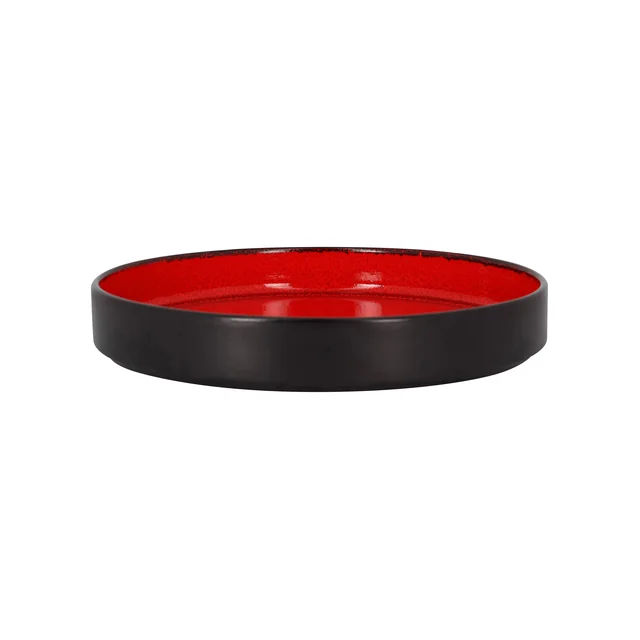 FIRE Diep rond bord 27 cm rood