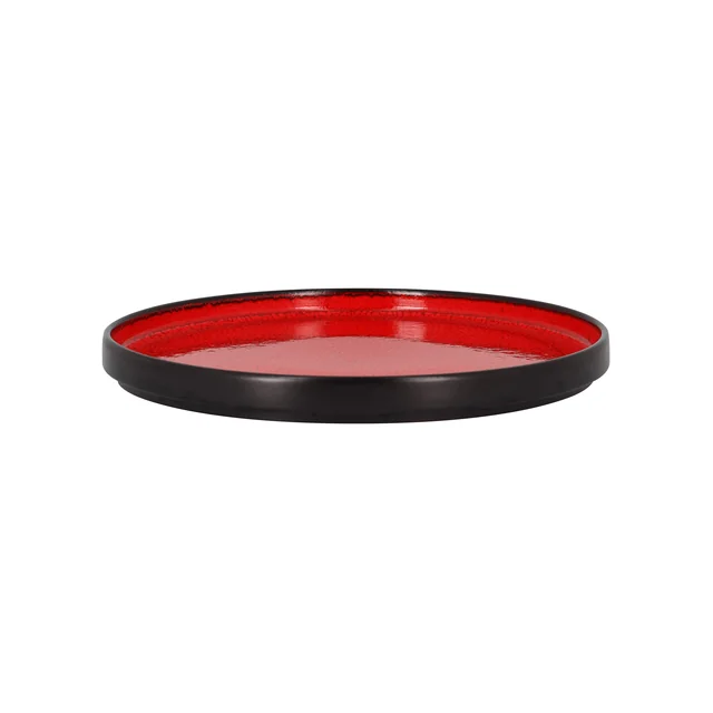 FIRE Flat round plate 27 cm red