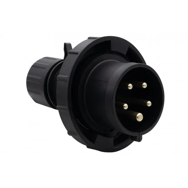 Fișă de alimentare 16A/5P 380V-415V /FE/ IP67 negru F7.0161