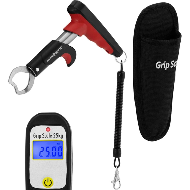 Fishing scale with gripper up to 25 kg LCD