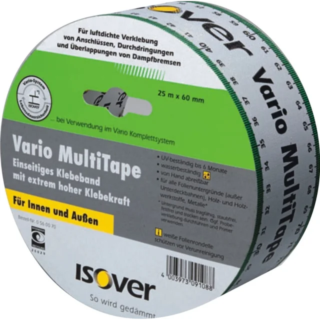 Fita adesiva VARIO Multitape+ 60mm x 25mb ISOVER