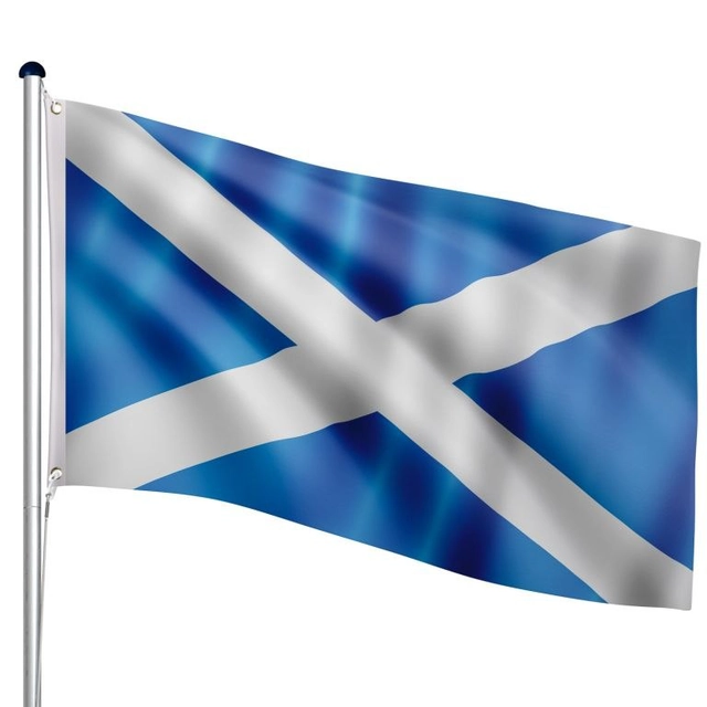 FLAGMASTER Fahnenmast mit Flagge, Schottland, 650 cm