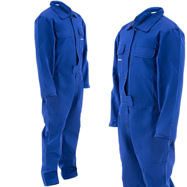 Flame retardant protective welding suit size XL - blue