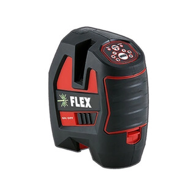 Flex ALC 3/1-G/R Laser a linea verde Raggio effettivo con trappola del segnale: 0 - 70 m | Adattatore di rete/cavo USB | In una scatola di cartone