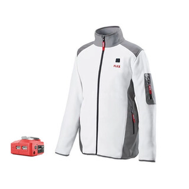 Flex TF Blanco 10.8/18.0 M Hombre Chaqueta térmica 10,8 V/18 V | METRO| Blanco