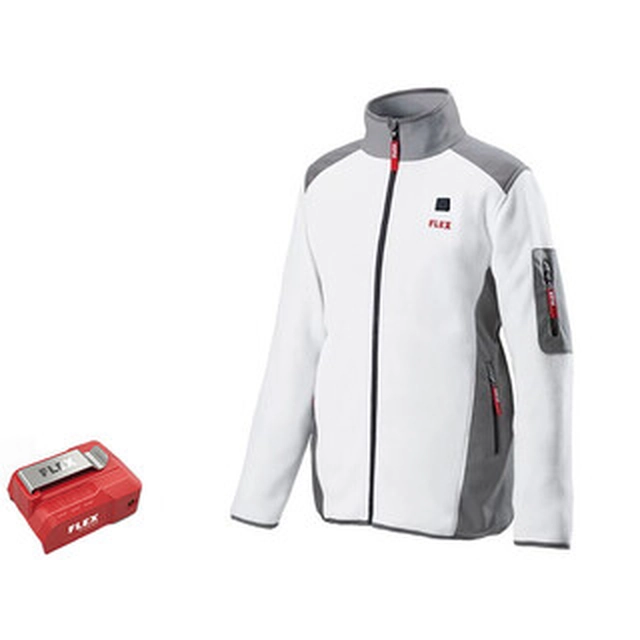 Flex TF Blanco 10.8/18.0 S Chaqueta térmica para hombre 10,8 V/18 V | S| Blanco